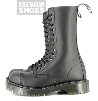 14 Eye Vegan Combat Boots - Eco-Friendly Leather Alternative for Punk & Gothic Fashion - Perfect for Concerts, Festivals & Alternative Style