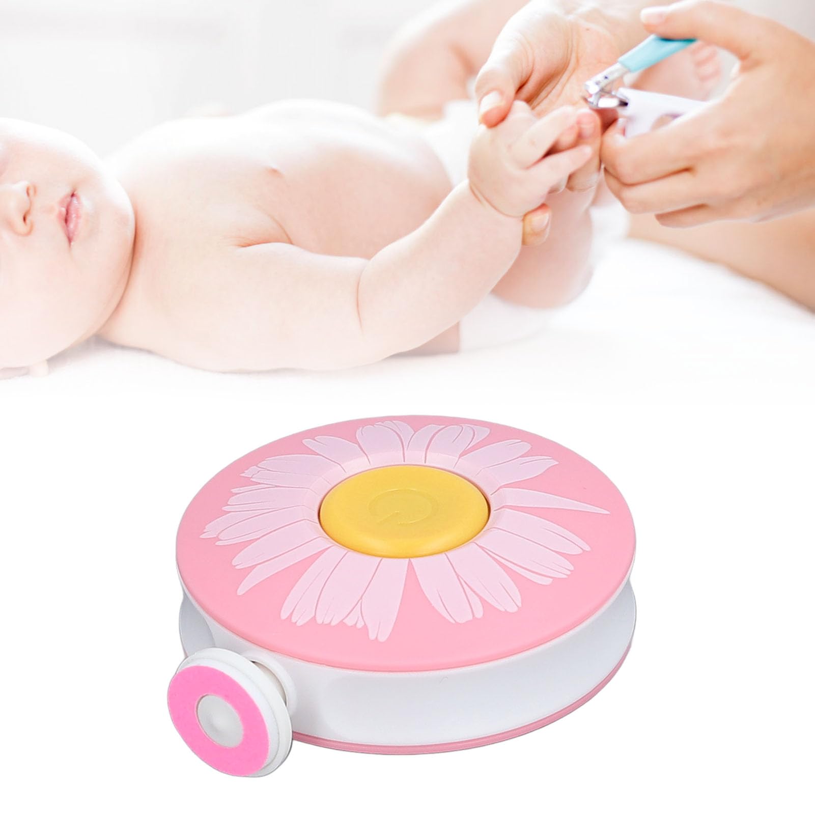 USB Rechargeable Baby Nail Trimmer & Filer Kit - Gentle Electric Nail Clipper for Newborns, Infants & Toddlers - Painless Baby Nail Care Set for Safe & Easy Grooming at Home or Travel