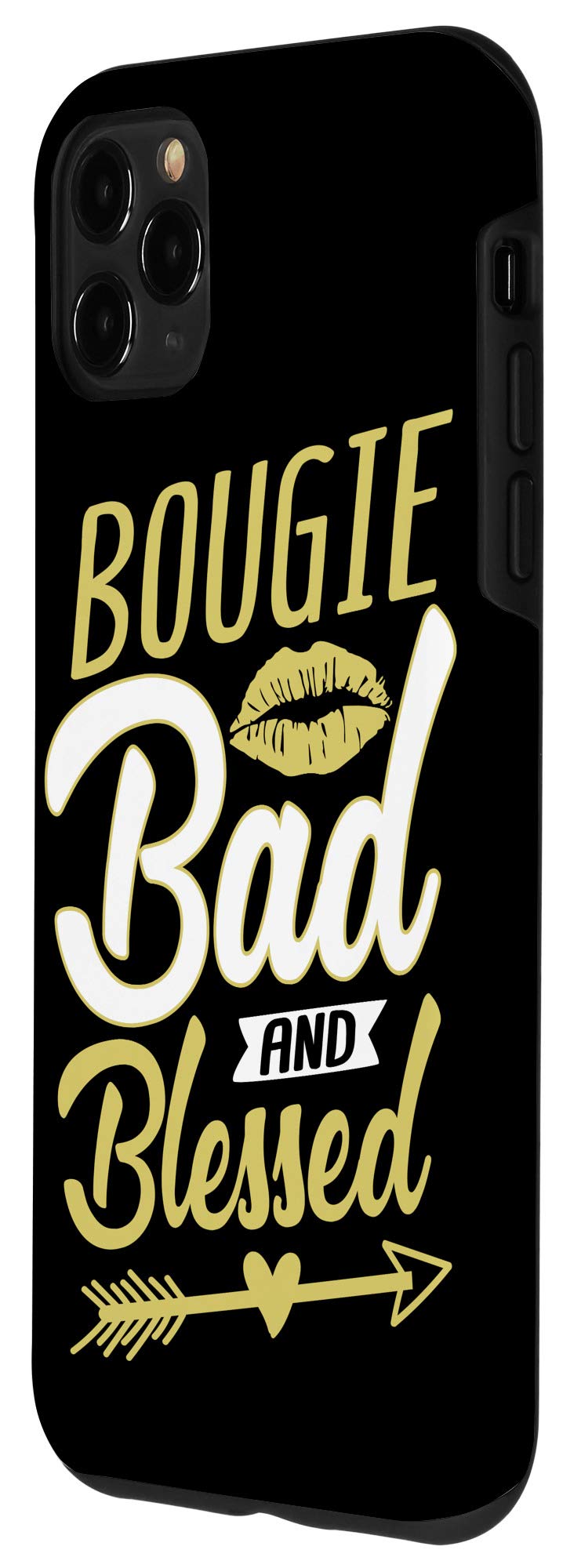 iPhone 11 Pro Max Case - Bougie Bad & Blessed Boujee Girl Melanin Design - Perfect Christmas Gift for Women - Protective Phone Cover for Daily Use & Special Occasions
