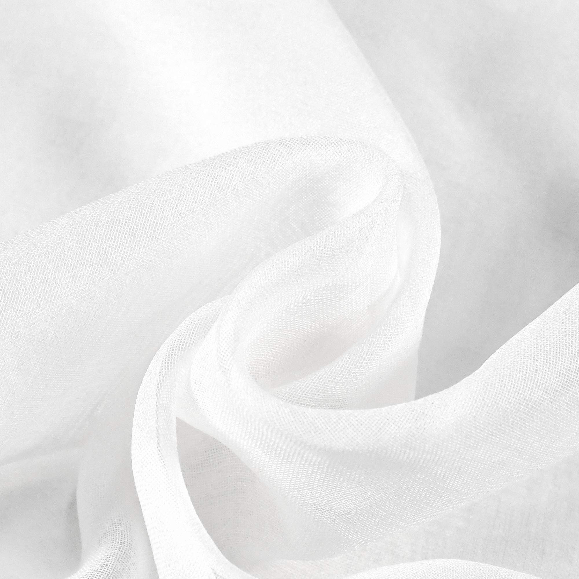 36 Inch White Sheer Kitchen Curtains - Rod Pocket Tier Cafe Curtains, Linen-Like Semi-Sheer Drapes for Privacy, Perfect for Basement Bathroom & Small Windows (34x36 Inch) | Ideal for Kitchen, Cafe, Half Window & Home Decor
