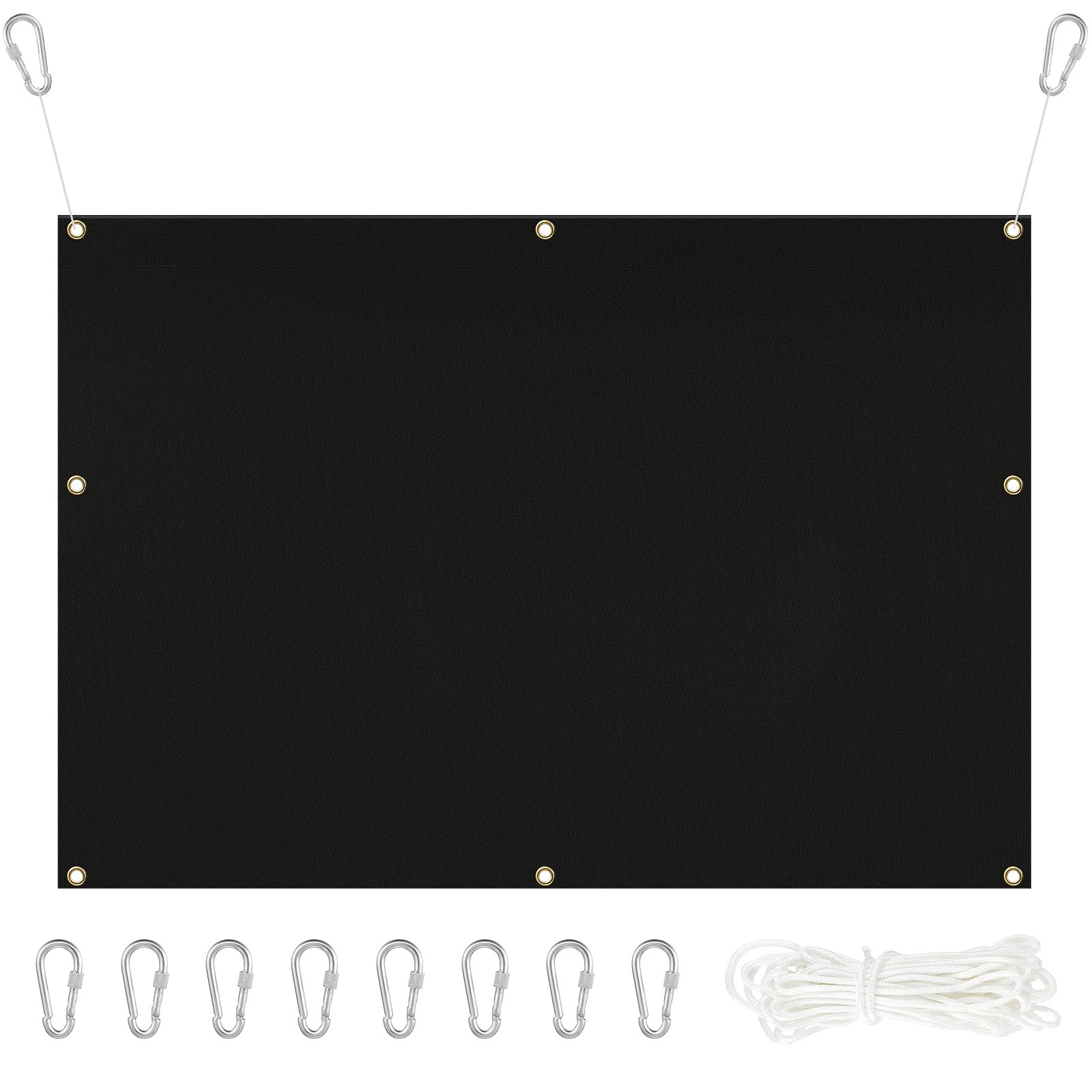 Heavy Duty Archery Backstop Net with Rope & Hooks - Durable Slingshot Target Net for Backyard Shooting Practice | Perfect for Archery Training, Hunting Prep, and Outdoor Sports Safety