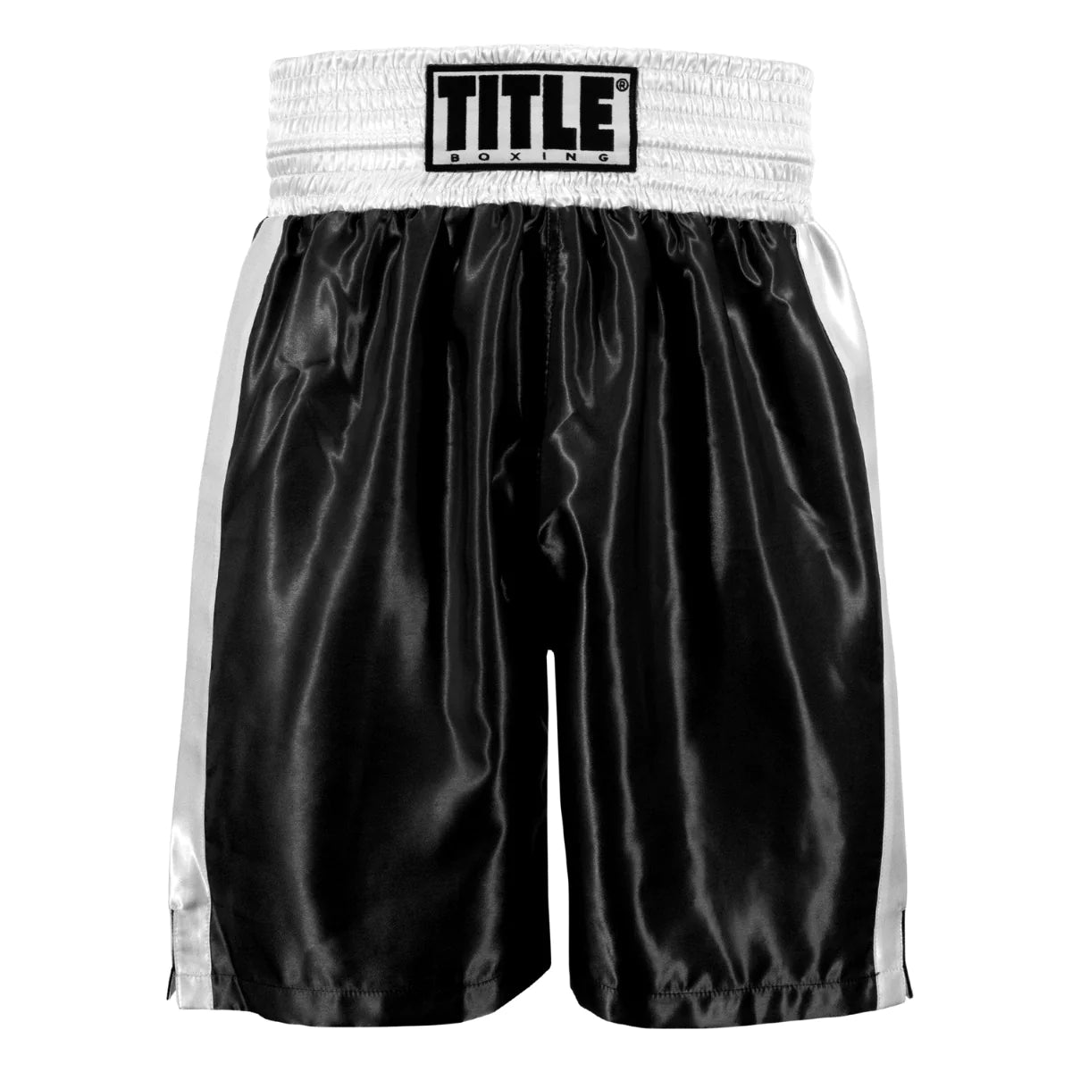 TITLE Boxing Shorts Edge 2.0 - Black/White Training Shorts for Men & Women - Perfect for Boxing, MMA, Gym Workouts & Fitness Training