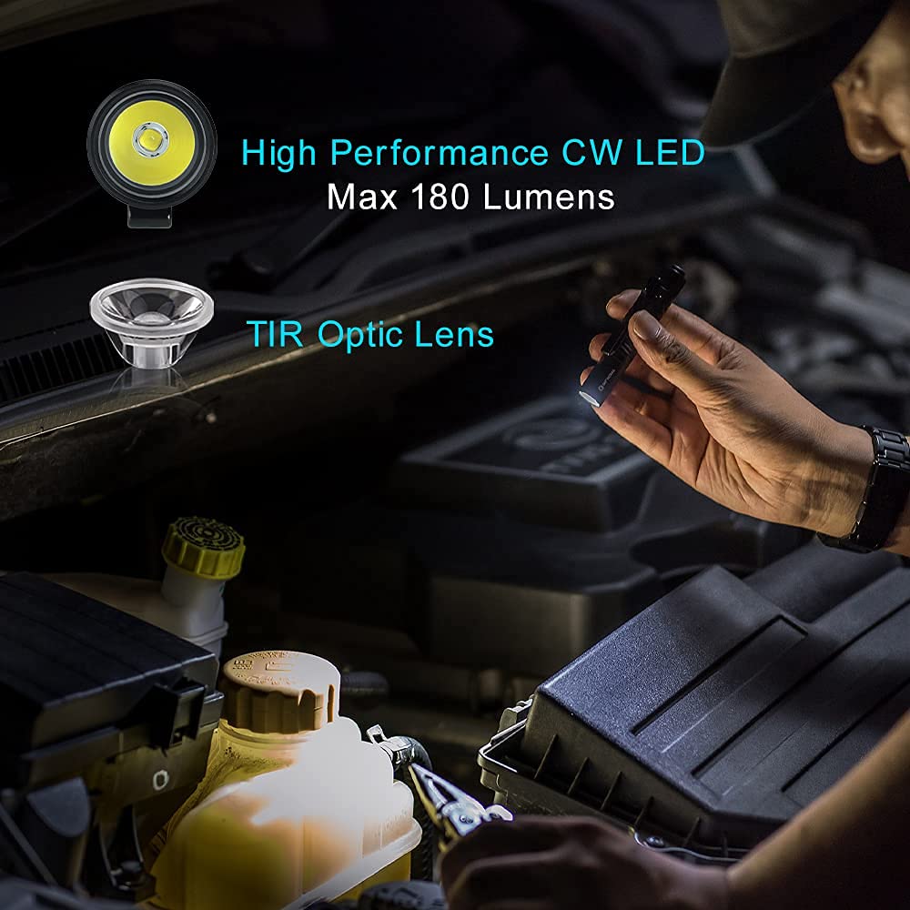 OLIGHT Baldr Pro 1350 Lumens Tactical Weapon Light with Green Beam & I3T EOS 180 Lumens EDC Flashlight Bundle - Compact Pistol Light for Home Defense, Hunting, Camping & Outdoor Adventures