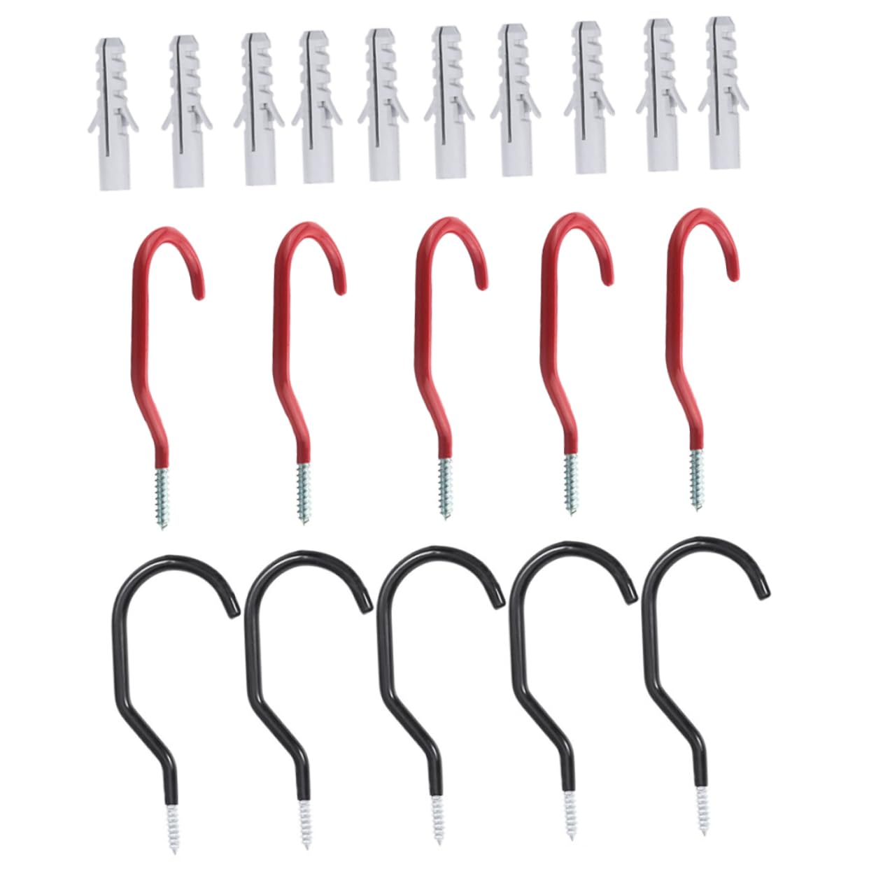 WOONEKY 10 Pack Bike Wall Hooks - Heavy Duty Bicycle Storage Rack for Home & Garage Organization