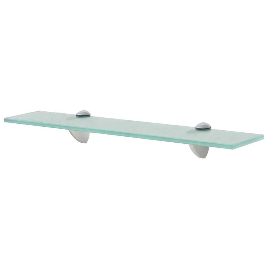 Clear Glass Floating Wall Shelves - 19.7