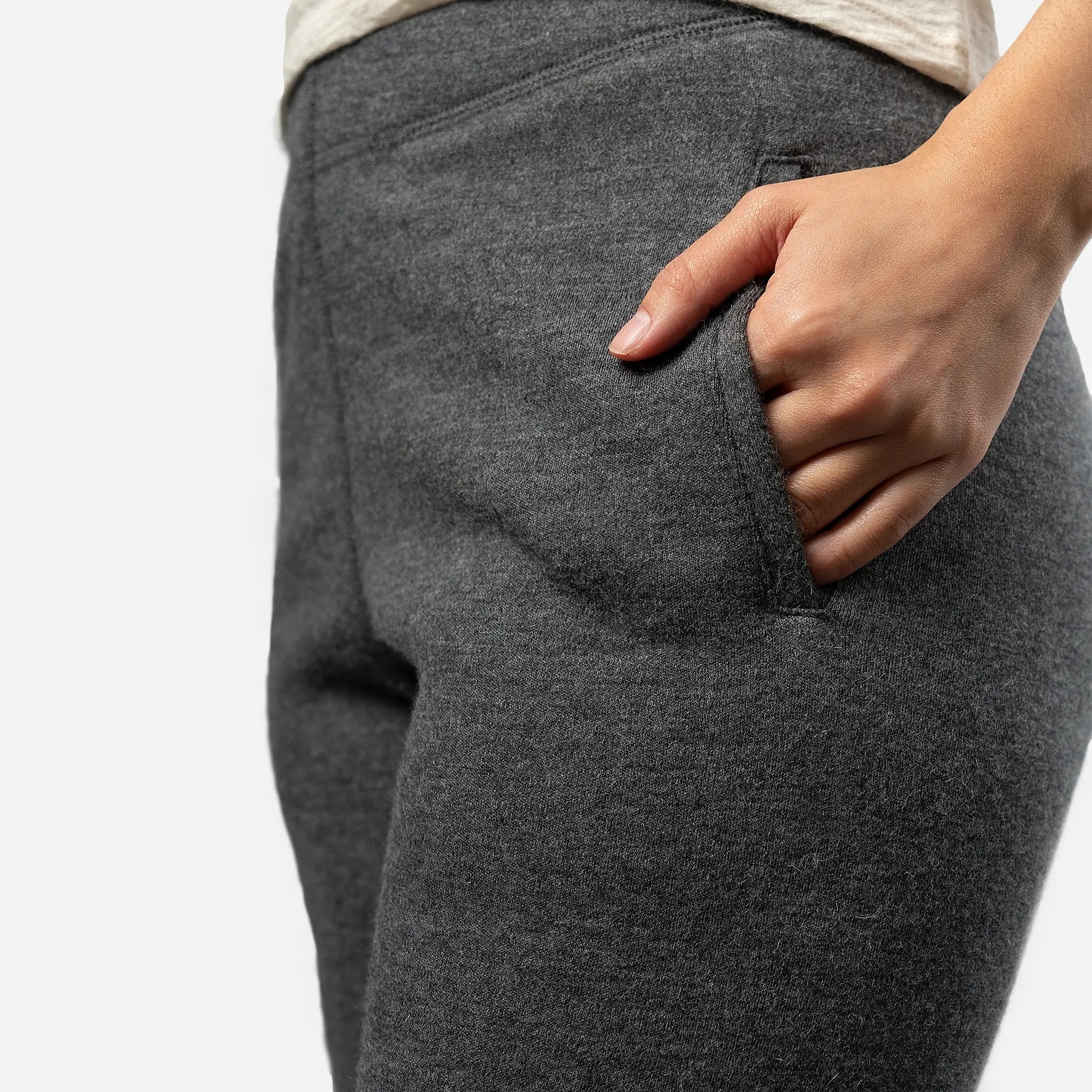 Women's Alpaca Wool Sweatpants - 420 Midweight Fleece Joggers for Winter, Soft & Warm Lounge Pants for Women, Cozy Casual Wear at Home & Outdoor Activities