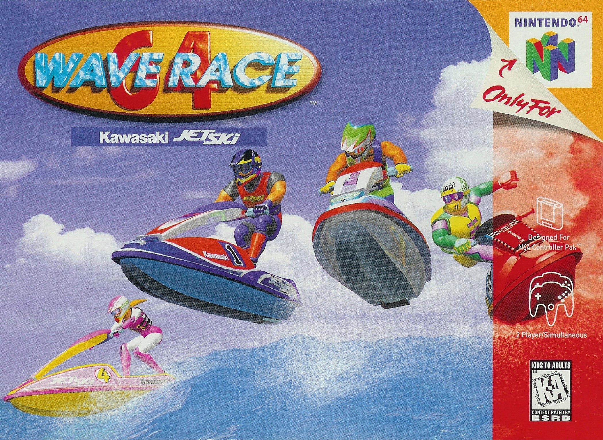 Used Wave Race 64 N64 Video Game - Retro Nintendo 64 Racing Game for Collectors & Gamers - Perfect for Nostalgic Gaming & Vintage Console Enthusiasts