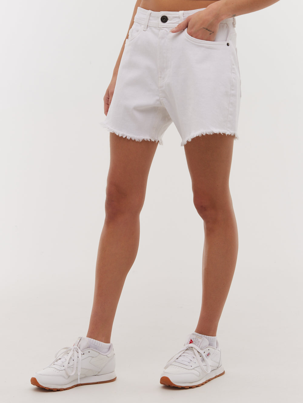 Kaylie High Rise Jean Shorts for Women - Trendy Denim Shorts with Stretch Comfort | Perfect for Summer Outfits, Beach Vacations & Casual Wear