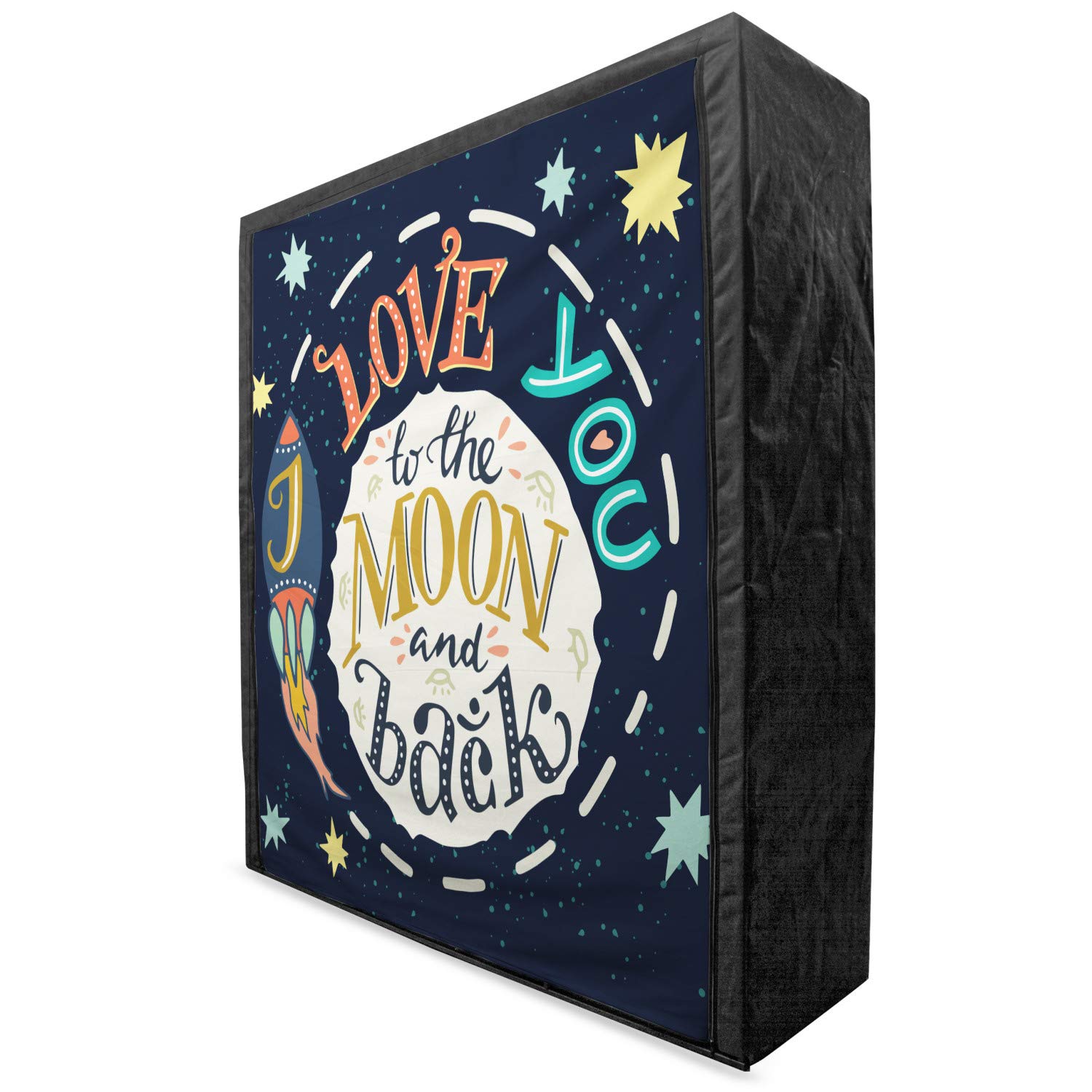 Ambesonne I Love You Portable Fabric Wardrobe - 59