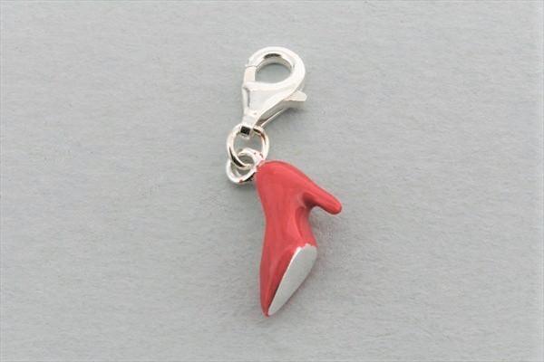 Red Shoe Charm Sterling Silver - Elegant Jewelry for Women, Perfect for Bracelets, Necklaces & Gifts | Fashion Accessory for Parties, Weddings & Everyday Wear