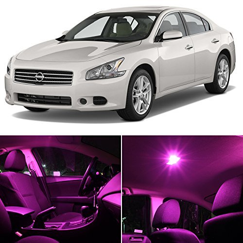LEDpartsNow Interior LED Light Bulbs Kit for 2009-2014 Nissan MAXIMA - 17 PCS Pink Replacement Bulbs | Car Interior Lighting Upgrade for Enhanced Visibility & Style