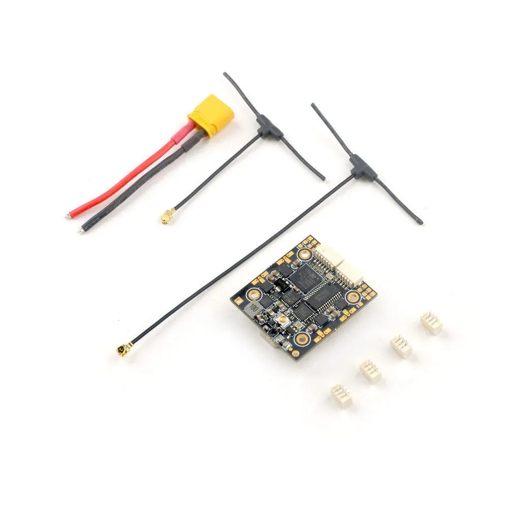 HappyModel ELRS X1 AIO 4-in-1 Flight Controller with Built-in SPI 2.4G ELRS & 12A ESC - Perfect for Toothpick Drones, FPV Racing, and DIY Drone Builds