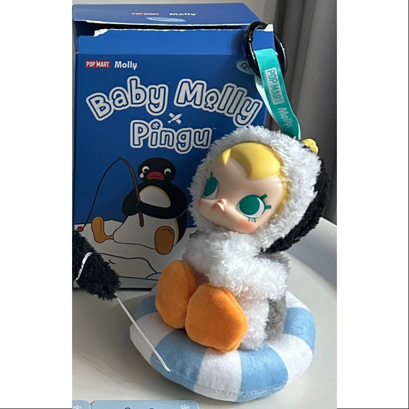 Baby MOLLY Pingu Happy Fishing Series Vinyl Plush Pendant - Cute Little Fishing Boat Toy for Kids | Perfect for Playtime, Nursery Decor & Gift Giving