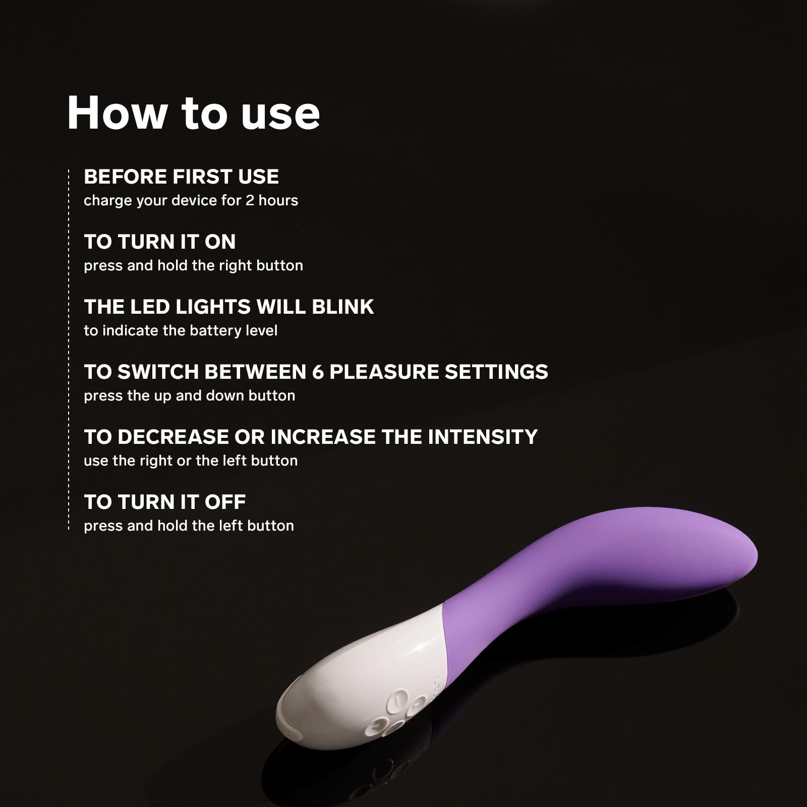 LELO Mona 2 G Spot Vibrator for Women - Rechargeable Adult Sex Toy with 6 Intensity Modes & Ergonomic Design - Discreet G-Spot Stimulation for Solo Play & Couples Intimacy (Cerise)