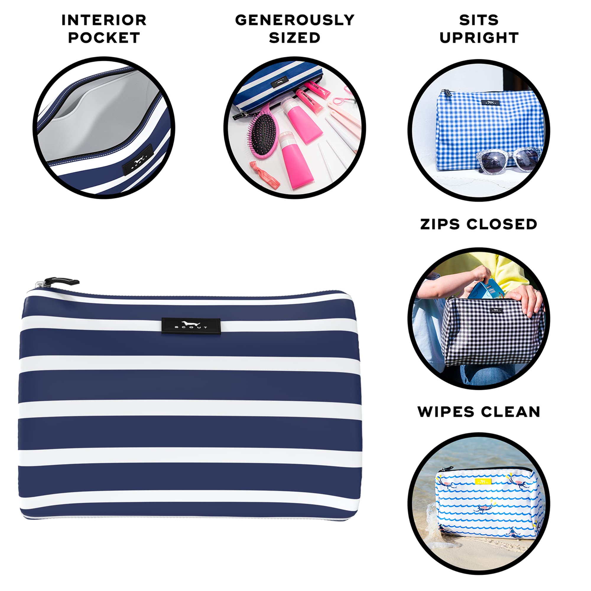 Waterproof Large Makeup Bag for Women - Travel Toiletry & Cosmetic Organizer - Perfect for Trips & Gym