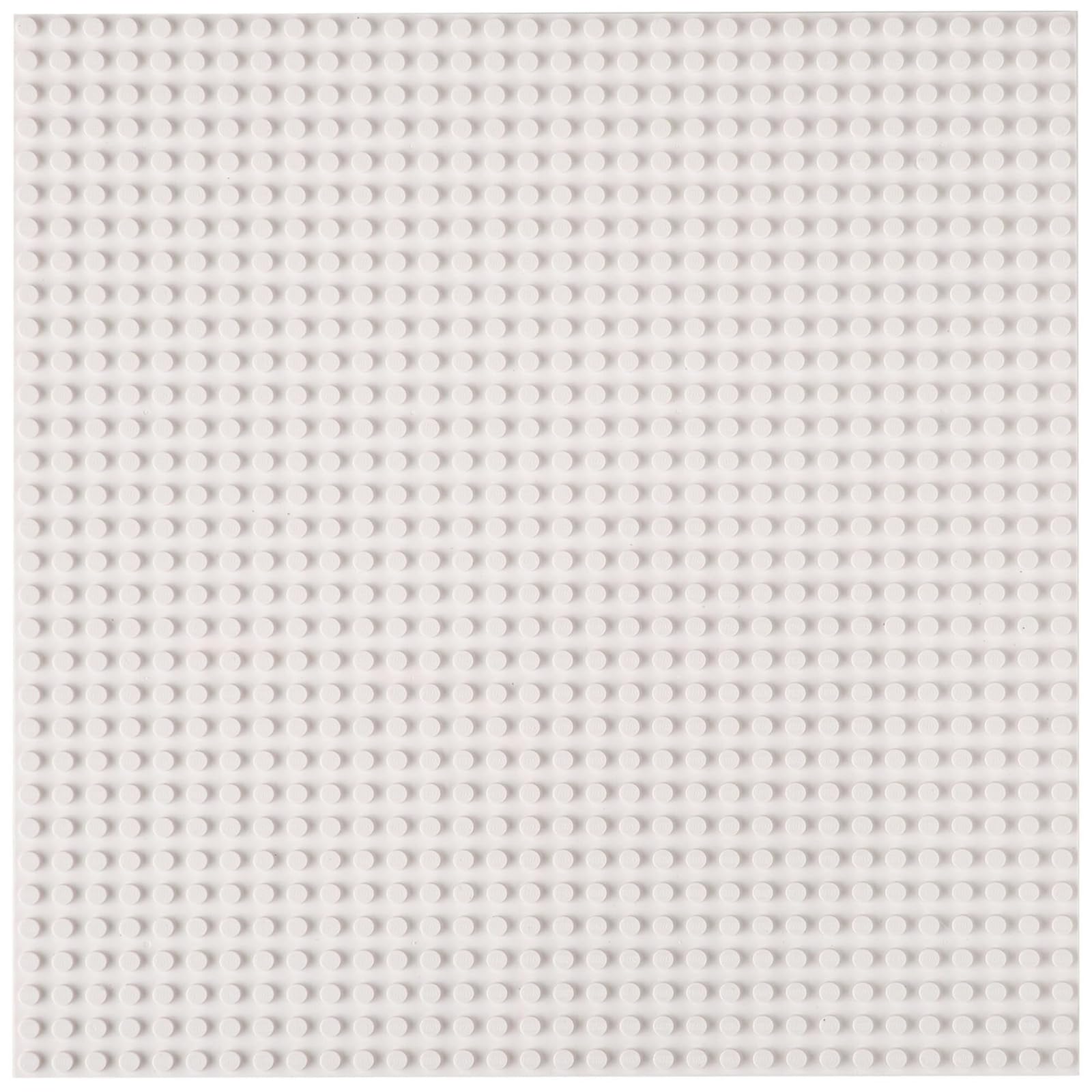 Strictly Briks Large 10x10 Inch White Stackable Baseplate - 100% Lego Compatible Building Bricks Base for Tables, Mats & DIY Projects - Perfect for Kids Playroom, Classroom & Creative Construction Scenes