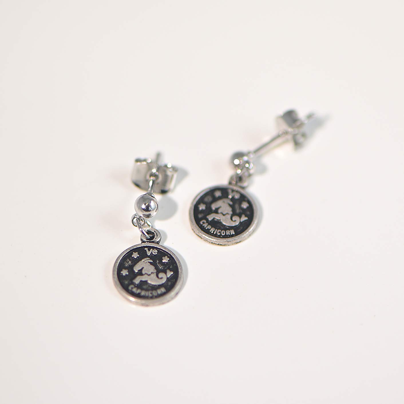 Spinning Daisy Zodiac Sign Dangling Disc Earrings - Unique Astrology Jewelry for Women - Perfect for Daily Wear, Parties & Gifts