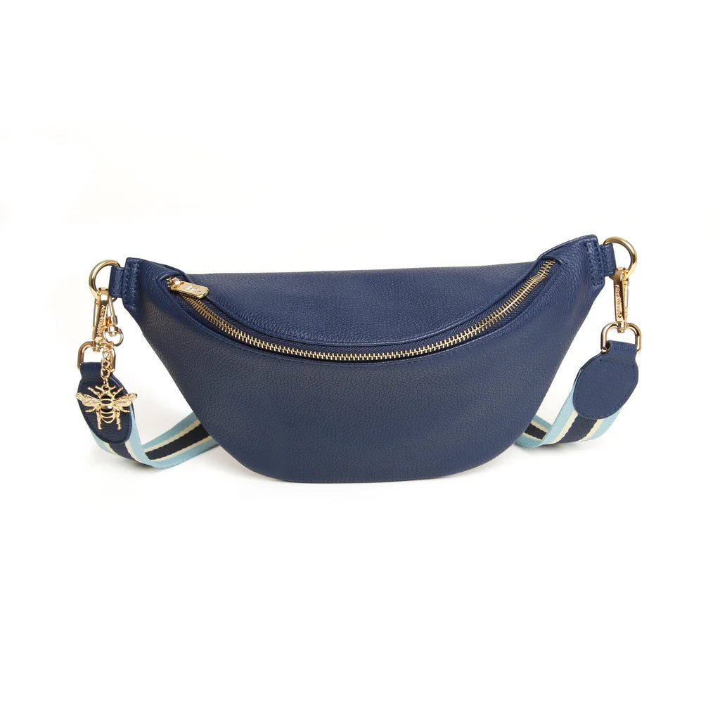 Alice Wheeler Banana Bag - Navy Blue Hanging Storage Organizer for Fruits, Kitchen, Bathroom & Closet | Perfect for Home, Office & Travel Use
