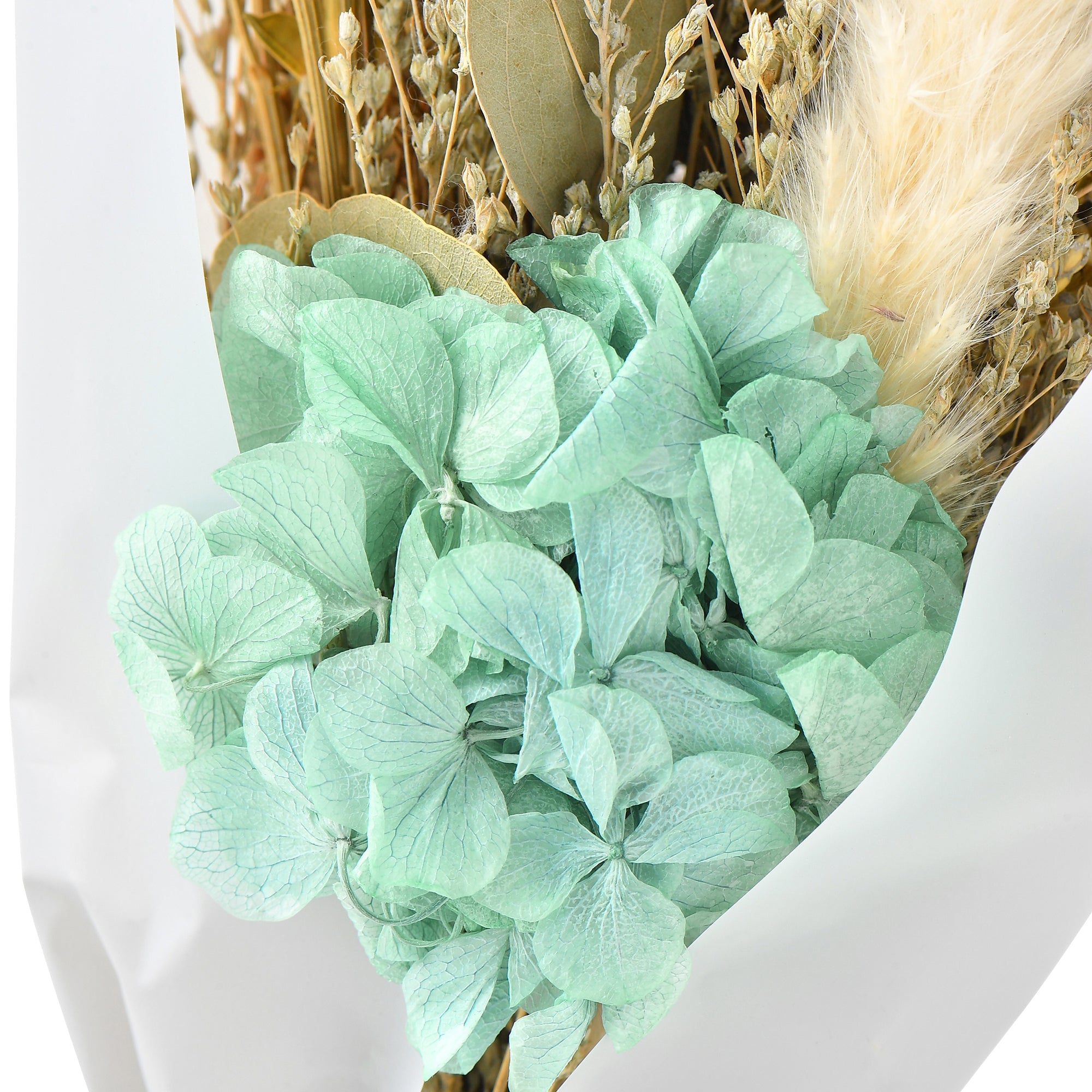 Premium Dried Flower Bouquet Mix - Medium Light Blue for Home Decor, Wedding Centerpieces & DIY Crafts | Natural Preserved Flowers for Rustic, Boho & Farmhouse Style Arrangements