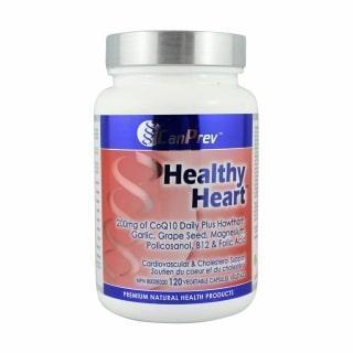 Canprev Healthy Heart Supplement - 120 Vegan Capsules for Cardiovascular Support & Cholesterol Balance | Daily Heart Health for Active Lifestyles