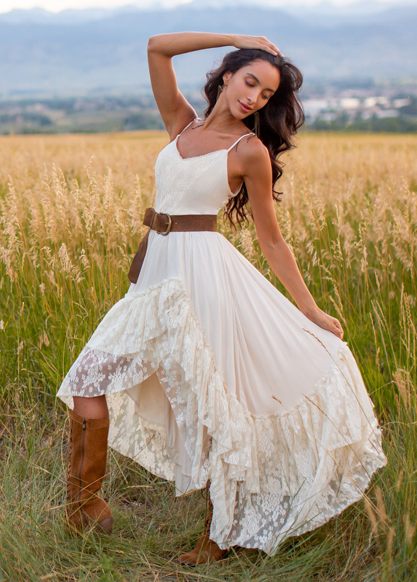Christelle Dress in Cloud - Elegant Women's Flowy Maxi Dress for Summer, Beach, and Casual Wear | Perfect for Weddings, Vacations, and Date Nights