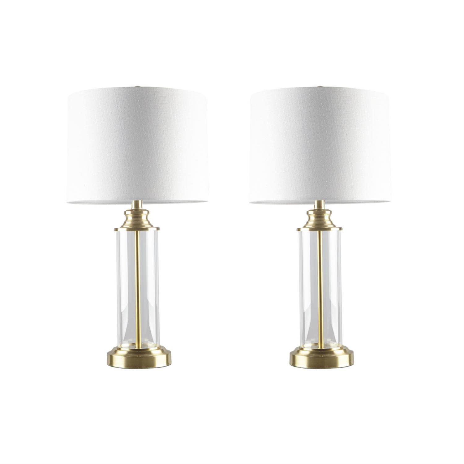 510 DESIGN Modern Glass Table Lamp Set of 2 - 26