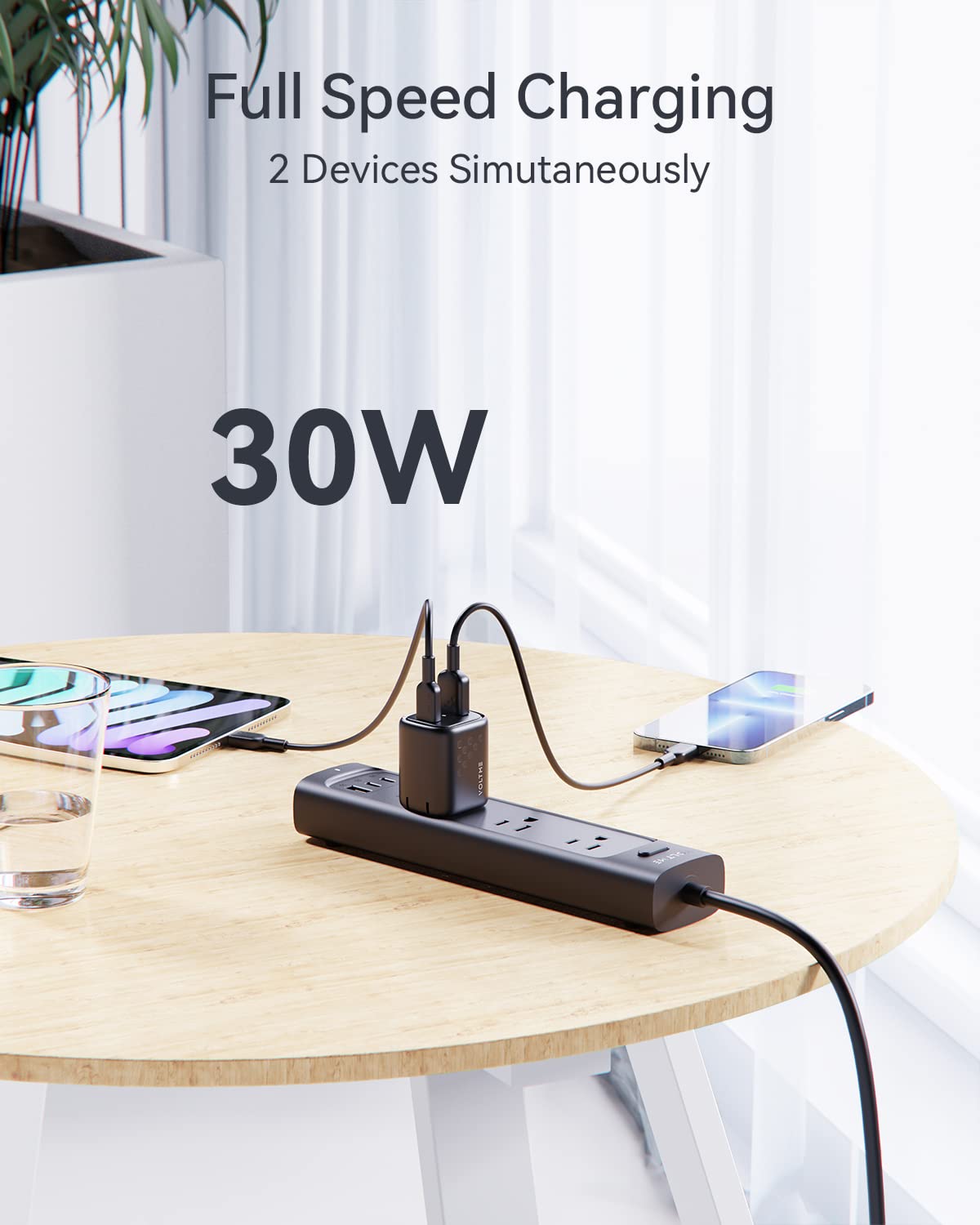 VOLTME 30W USB C Fast Charger 2-Pack - Dual Port Compact Wall Charger with Foldable Plug for iPhone 14/13/12/11 Pro Max/Mini, Samsung Galaxy, iPad Pro, Google Pixel, MacBook Air - Perfect for Travel, Home & Office Use