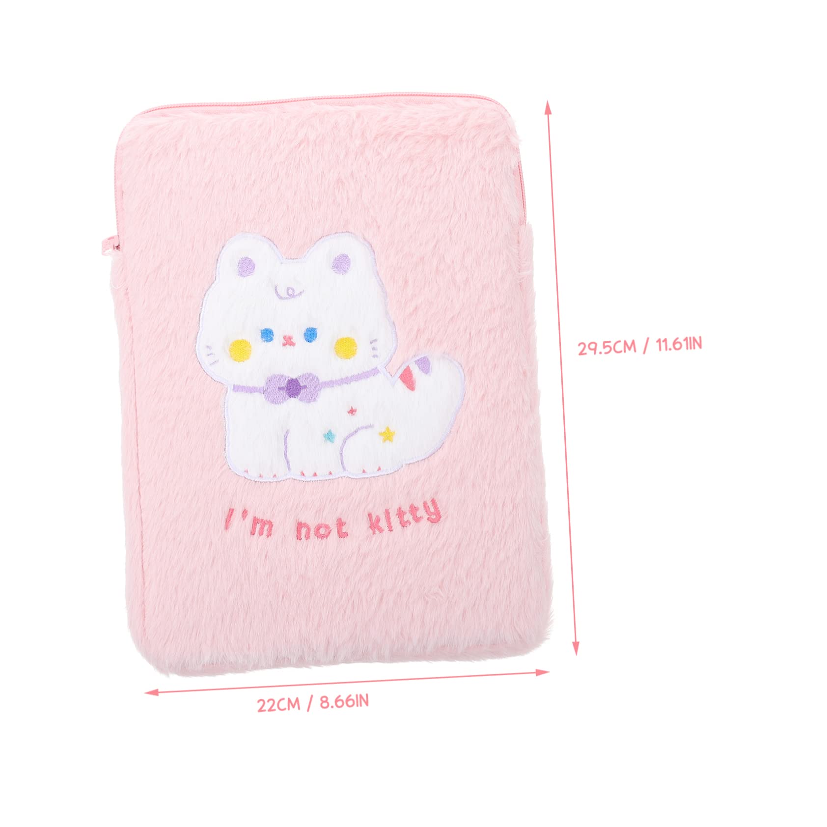 FELTECH Girl's Plush Tablet Bag with Storage Pocket - Perfect for School & Travel