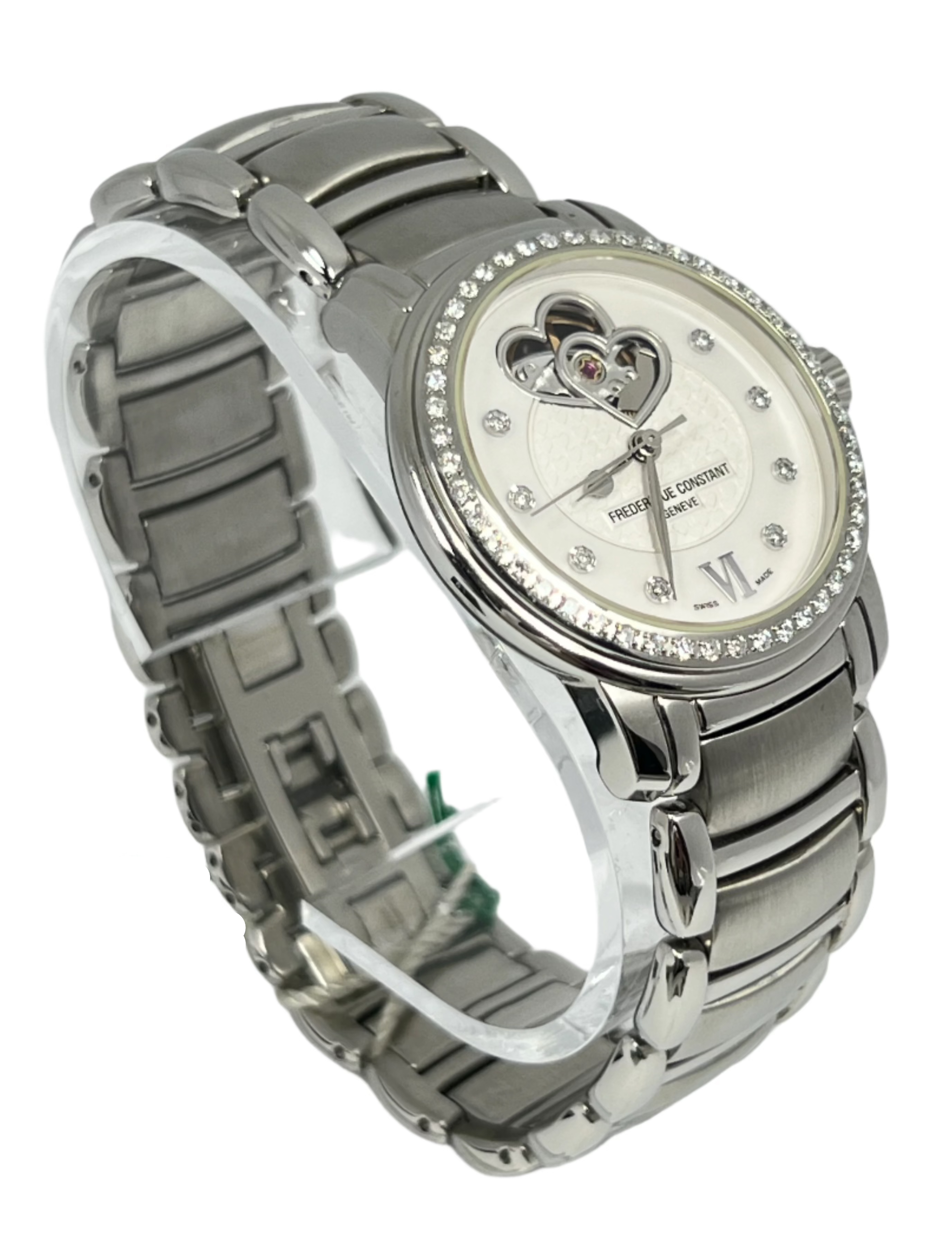 Frederique Constant Heart Beat Ladies Watch - Stainless Steel & Diamonds - Luxury Women's Timepiece for Formal Events, Business Meetings & Special Occasions