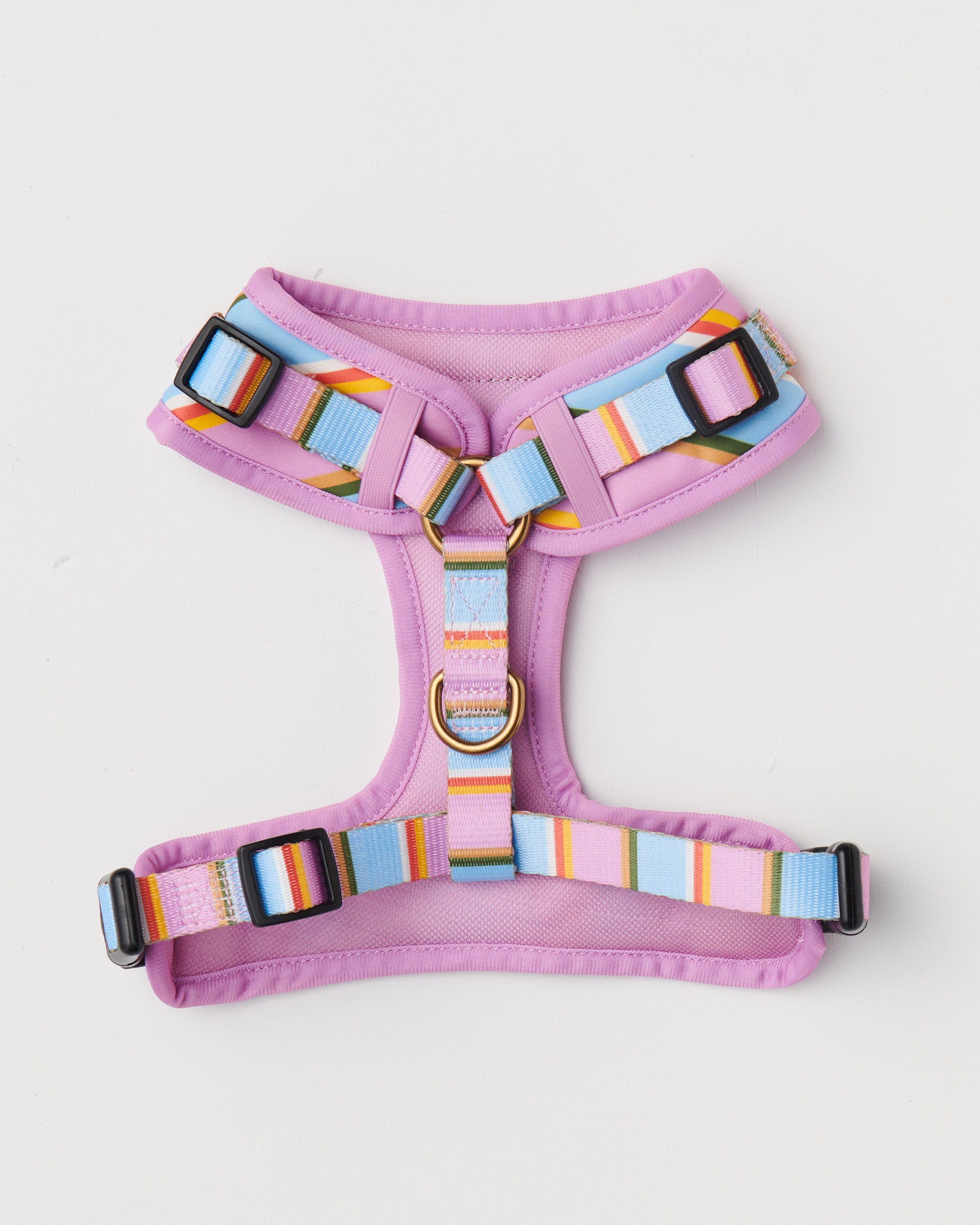 Premium Fez Stripe Dog Harness - Adjustable No-Pull Pet Vest with Reflective Strips for Small Medium Large Dogs | Perfect for Walking, Hiking & Outdoor Adventures