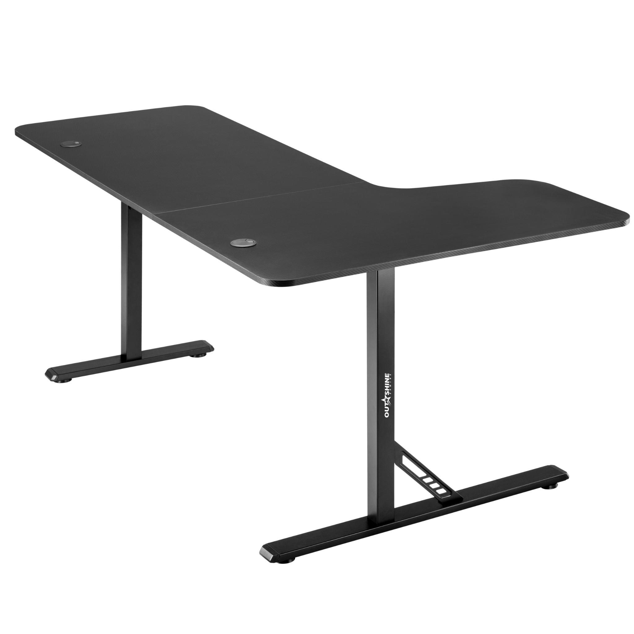 Citadel Gaming Desk V2 - 160cm Wide L-Shaped Computer Desk for PC Gamers | Ergonomic Home Office Setup with Cable Management | Perfect for Streaming & Esports