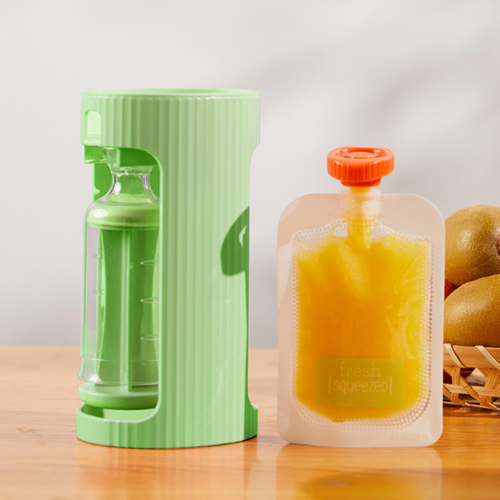 Refillable Food Pouch Holder - Portable Puree Squeezer for Kids | Easy Mealtime & Travel Snacks