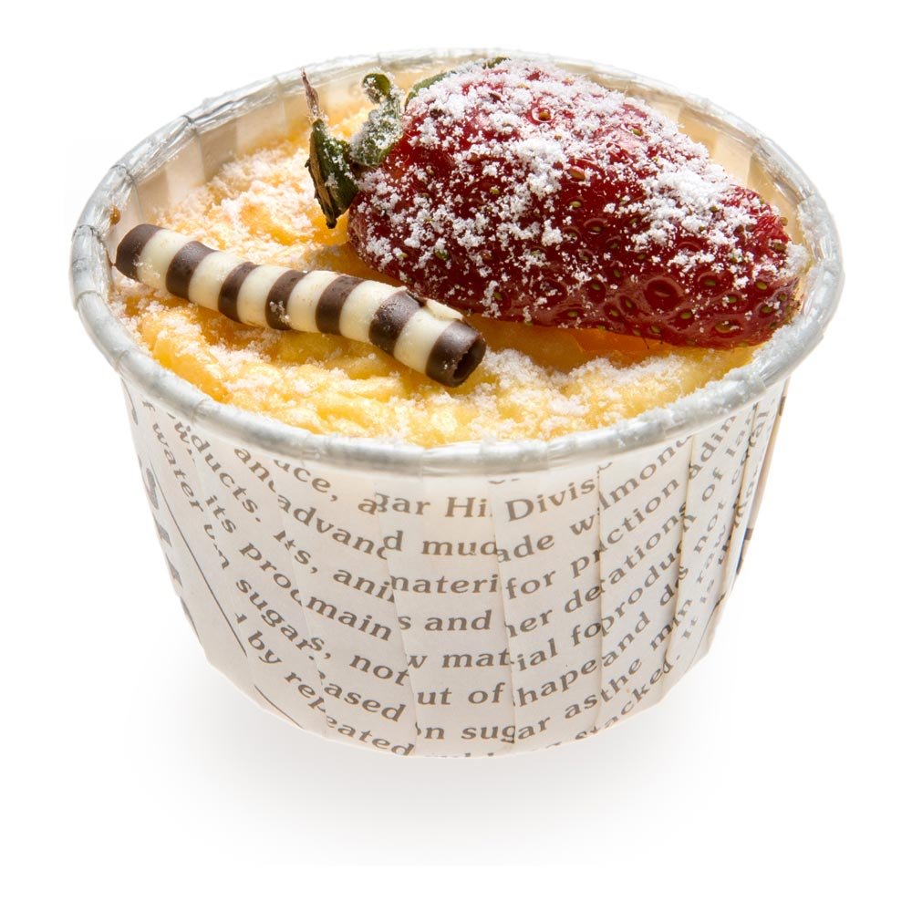 Restaurantware Panificio 1 Ounce Baking Cups - 200 Count Pleated Cupcake Liners | Oven-Safe & Freezer-Safe Black & White Paper Muffin Wrappers | Disposable Newsprint Design for Wedding Parties, Baby Showers & Birthday Celebrations | Perfect for Baking, Dessert Displays & Party Favors