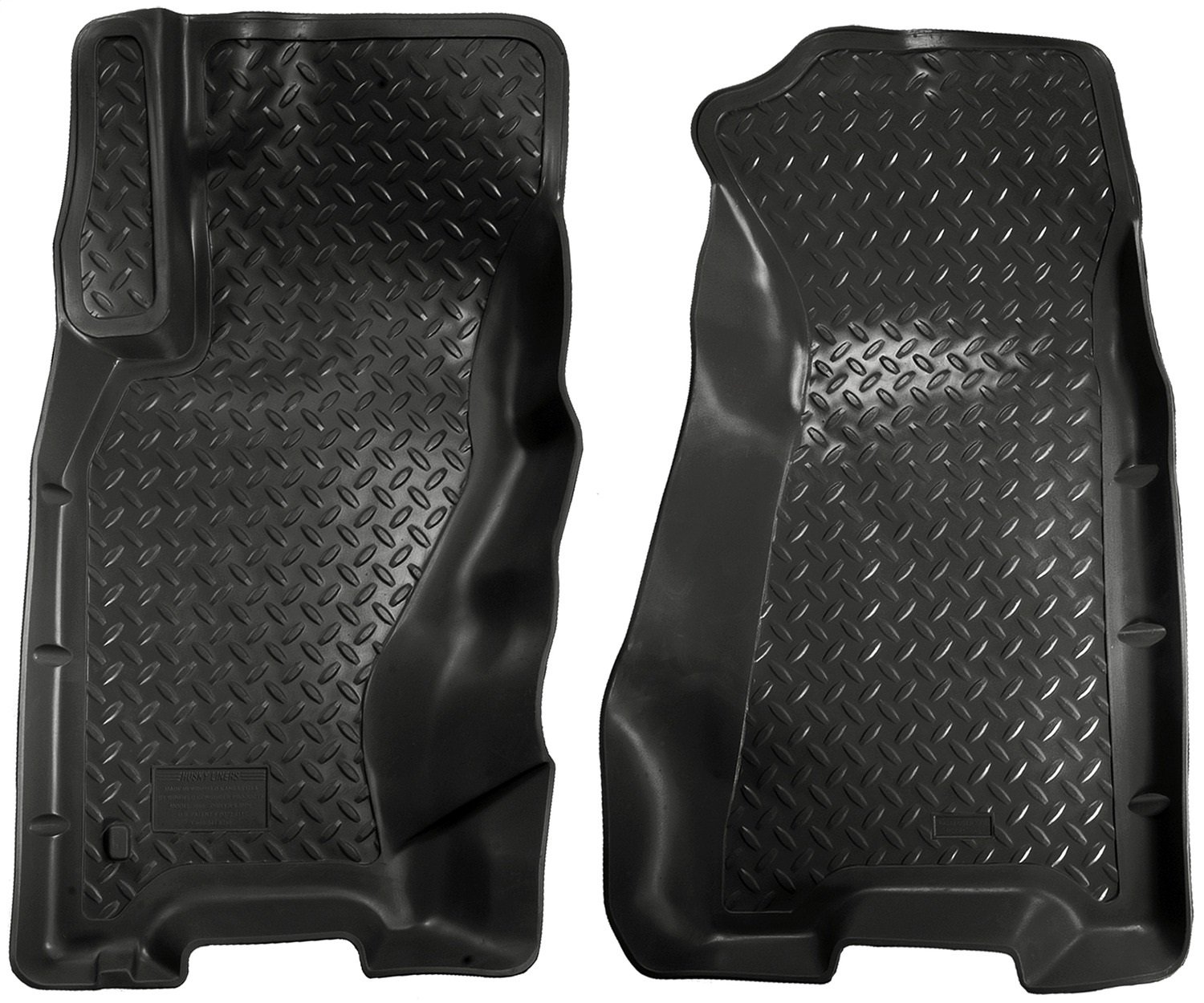 Husky Liners Classic Series Front Floor Mats for 1999-2004 Jeep Grand Cherokee | Heavy Duty Black Rubber Floor Liners | All-Weather Protection for Off-Road & Daily Driving