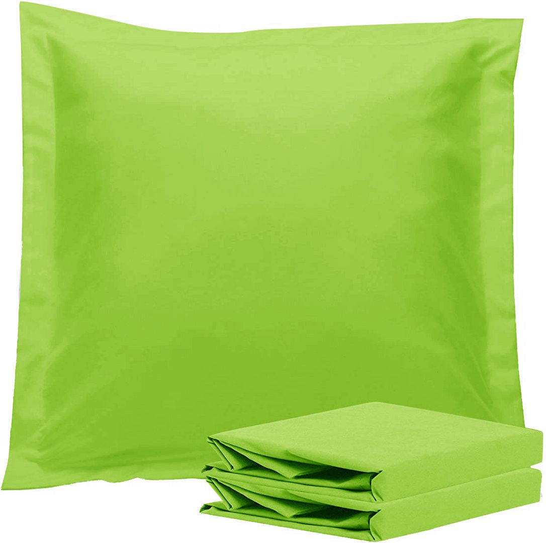 1000TC Premium Ultra Soft European Pillowcase Set of 2 - Luxury Bedding for Side Sleepers & Hot Sleepers - Breathable Green Pillow Covers for Better Sleep & Bedroom Decor