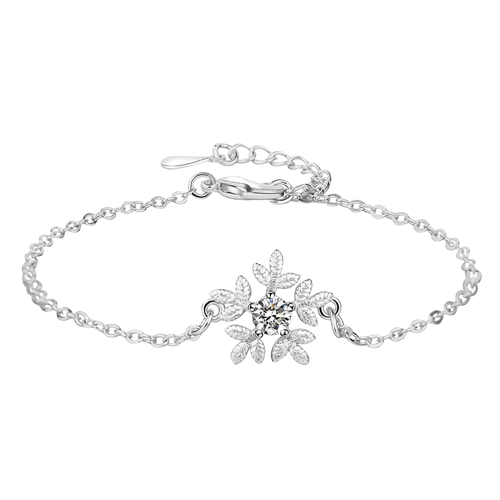 Elegant Retro Snowflake Pearl Bracelet & Earrings Set for Women - Vintage Costume Jewelry Gift for Christmas, Party, Wedding & Special Occasions