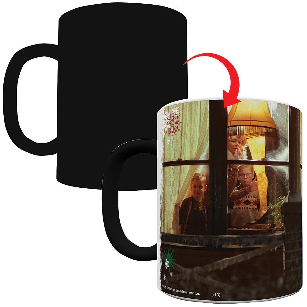 Leg Lamp Ceramic Mug from A Christmas Story - Heat Activated Color Changing Morphing Mug - Perfect for Holiday Gifts, Movie Fans & Coffee Lovers