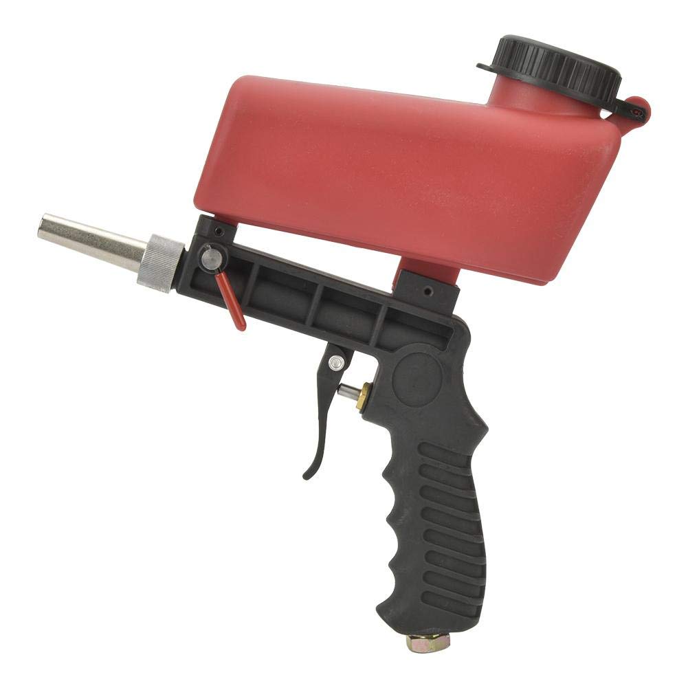 Portable Mini Air Sand Blaster Gun - Handheld Gravity Feed Sandblaster Tool with 1/4in Air Inlet for DIY Projects, Metal Cleaning & Surface Preparation