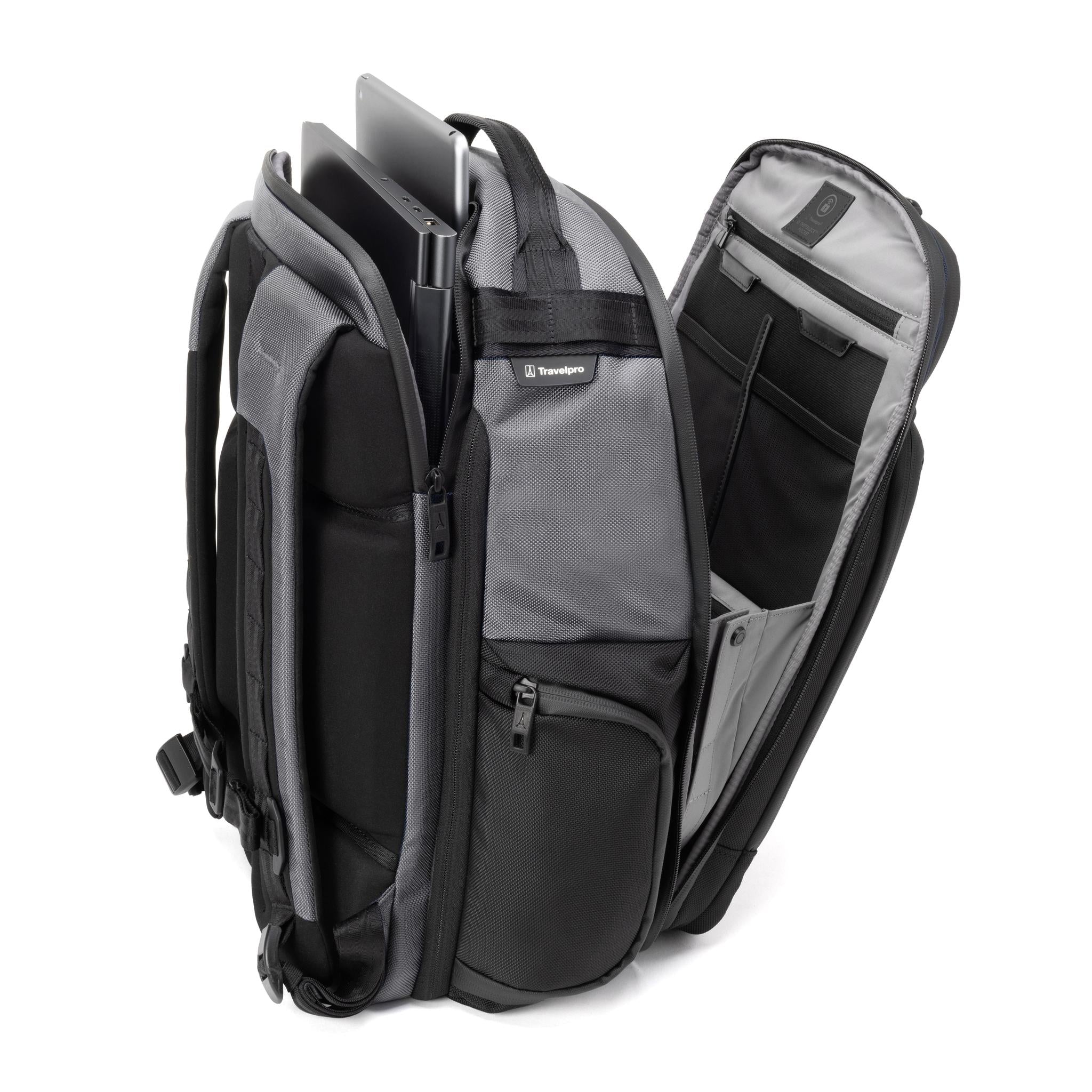 Travelpro Altitude Large Expandable Travel Laptop Backpack 30-36L - Durable Carry-On Backpack for Business Travel, College & Commuting with Laptop Compartment & USB Port