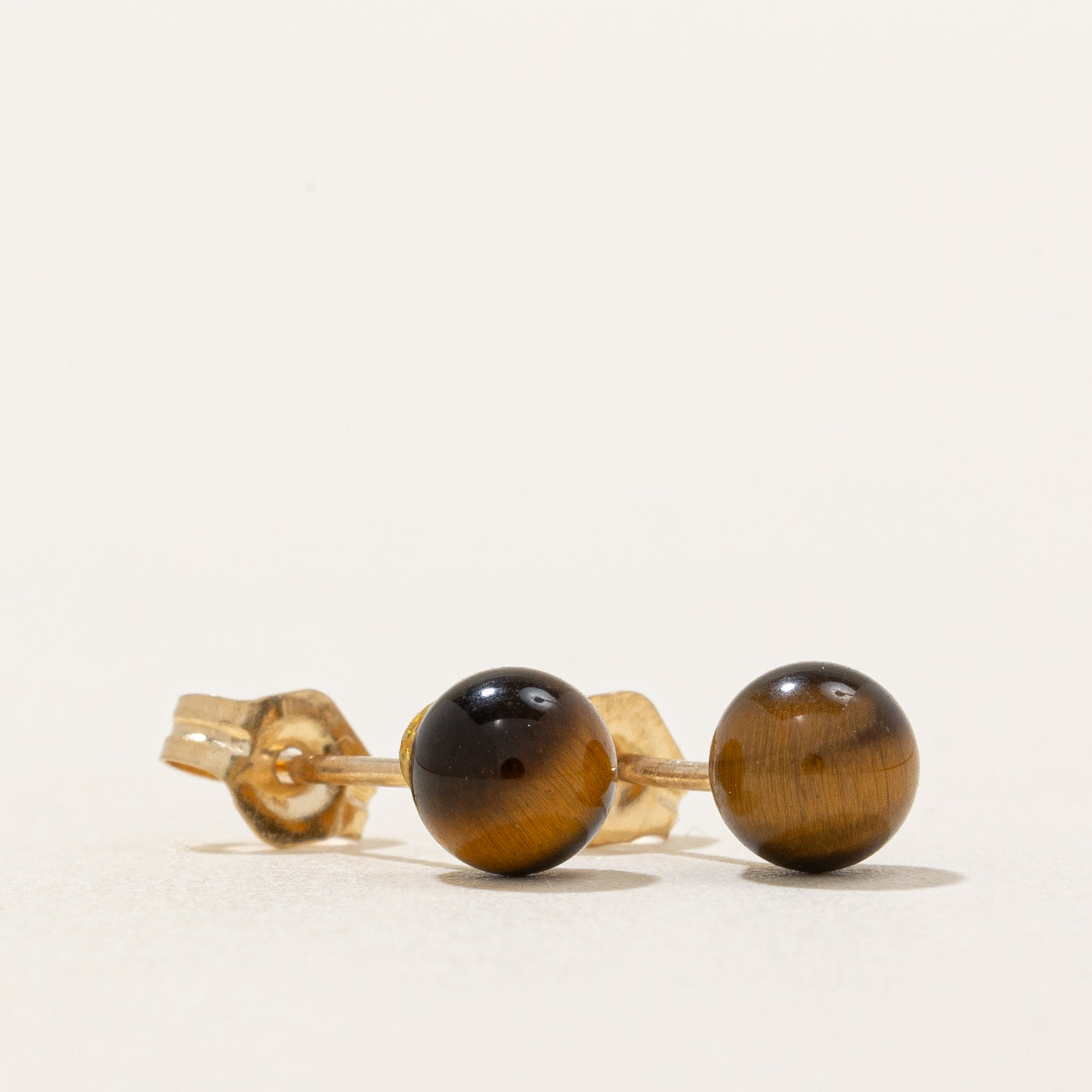 Natural Tigers Eye Stud Earrings for Women - 1.50ctw Genuine Stone Jewelry - Perfect for Everyday Wear, Gifts & Special Occasions
