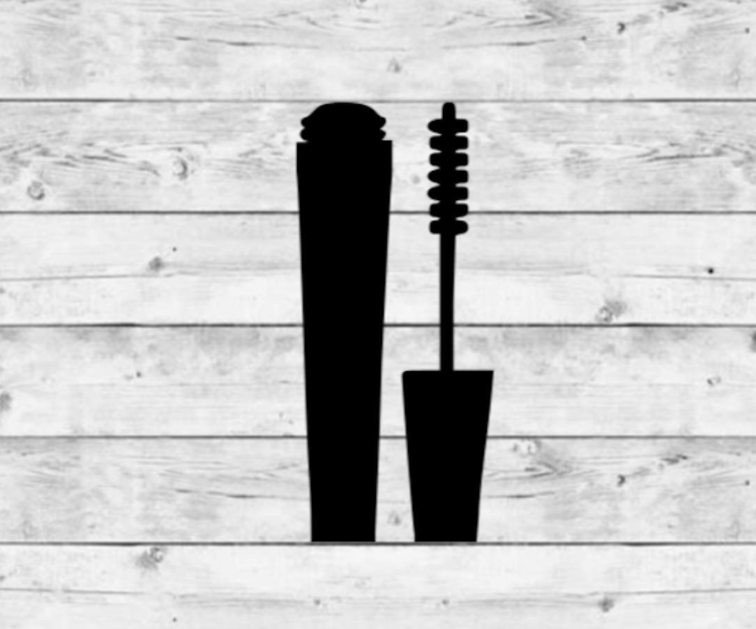 Mascara Vinyl Decal Sticker for Makeup & Beauty Decor
