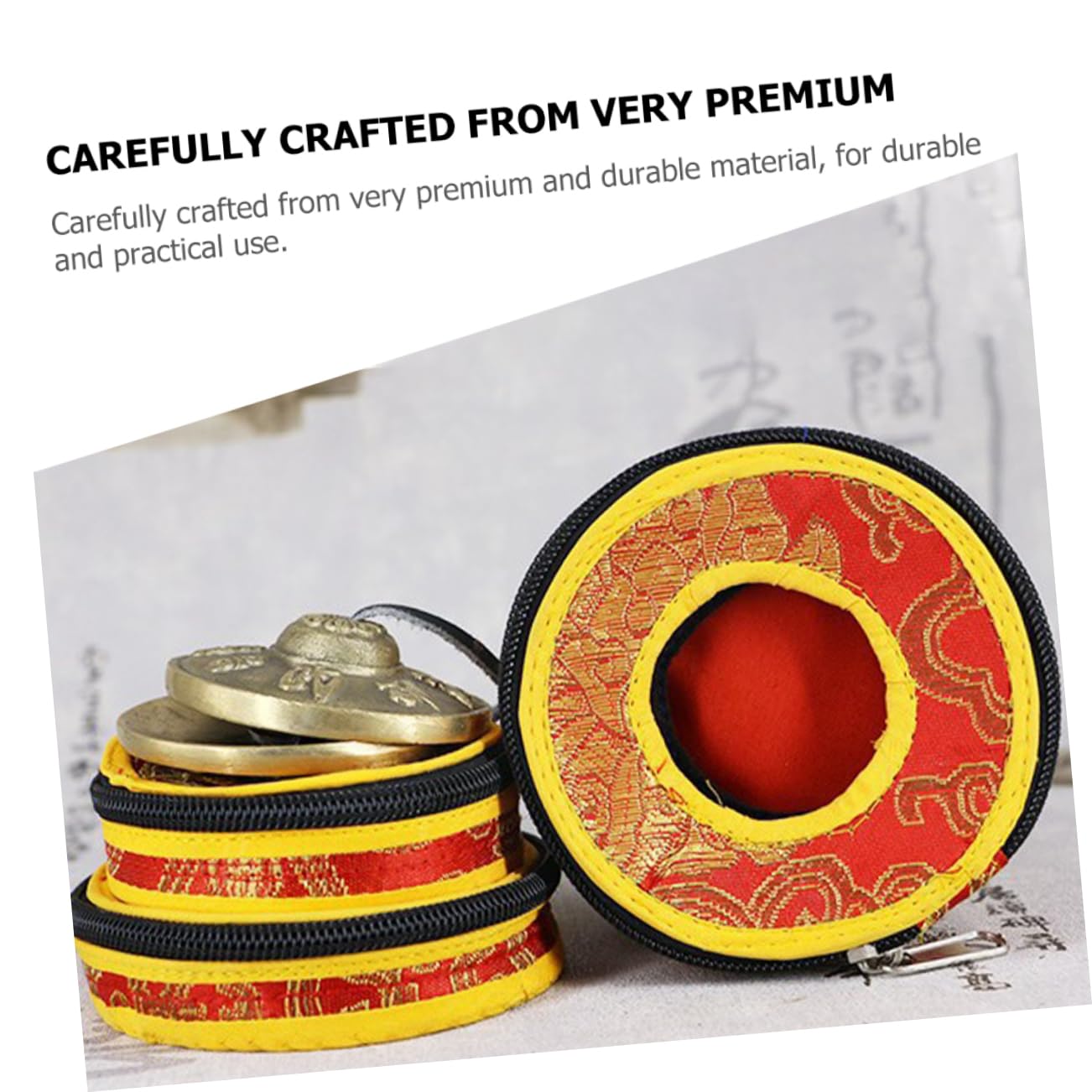 Alasum Buddhist Singing Bowl Storage Box - Meditation Bell Case with Secure Fit & Elegant Craftsmanship - Random Color - Perfect for Zen Meditation, Yoga Accessories & Spiritual Gift Giving