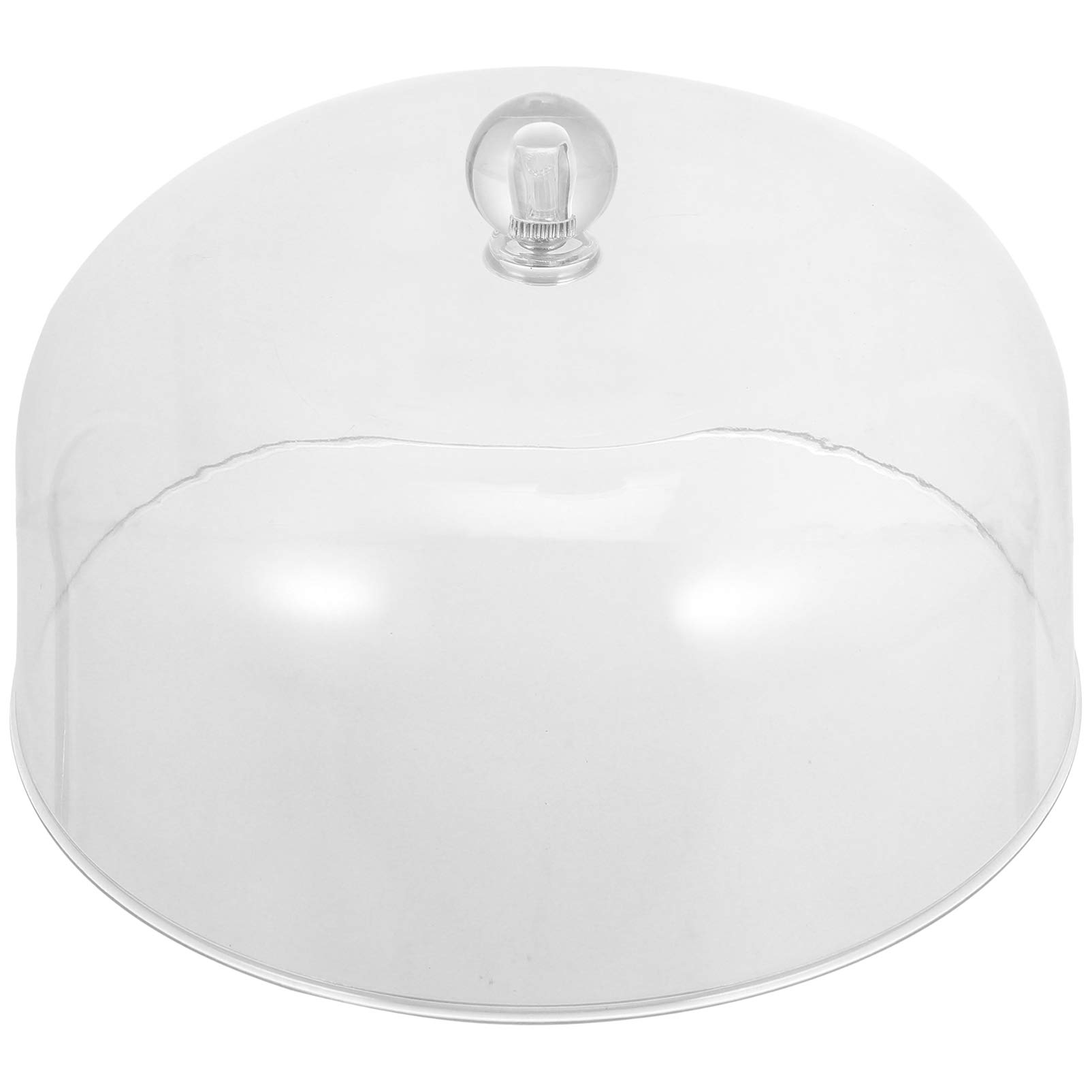 DOITOOL 10-Inch Clear Glass Cake Dome Cover with Lid - Round Dessert Display Platter for Home Baking, Snacks, and Party Food Presentation - Airtight Food Storage for Cakes, Pastries, and Treats (Medium Size)