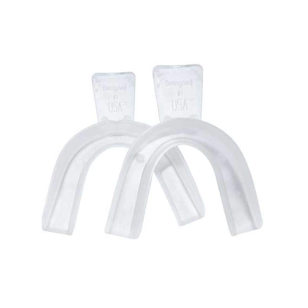 Professional Teeth Whitening Kit with 3ml 35% Carbamide Peroxide Gel & 3ml Remineralization Gel - Includes 2 Custom Mouth Trays & Syringe Dispensers for At-Home Dental Care & Bright Smile Maintenance