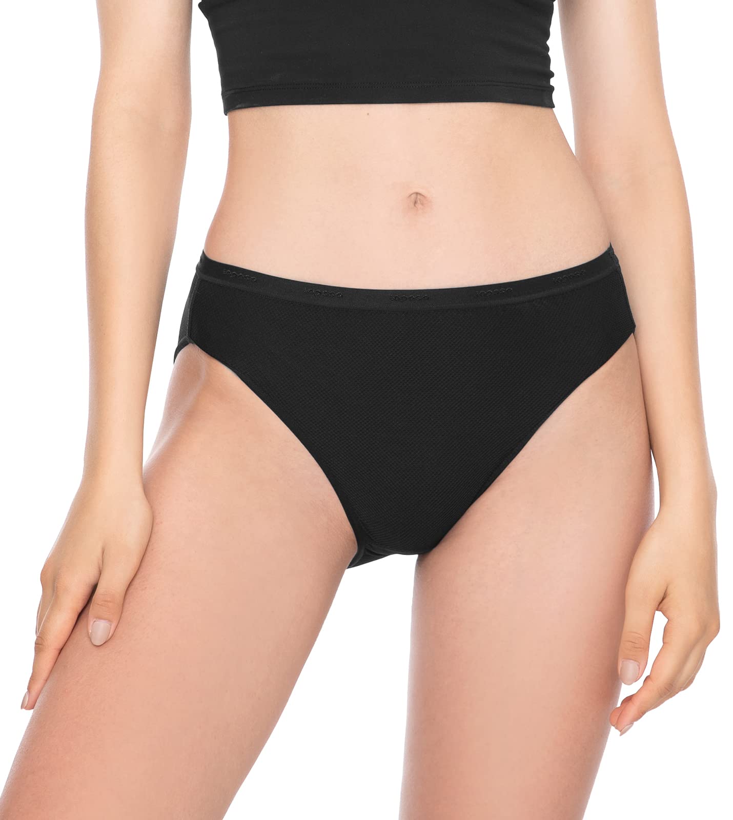 LAPASA Women's Quick Dry Travel Underwear - 5 Pack Breathable Mesh Bikini Panties for Hiking, Yoga & Activewear | Stay Fresh & Comfortable for Outdoor Adventures & Daily Wear
