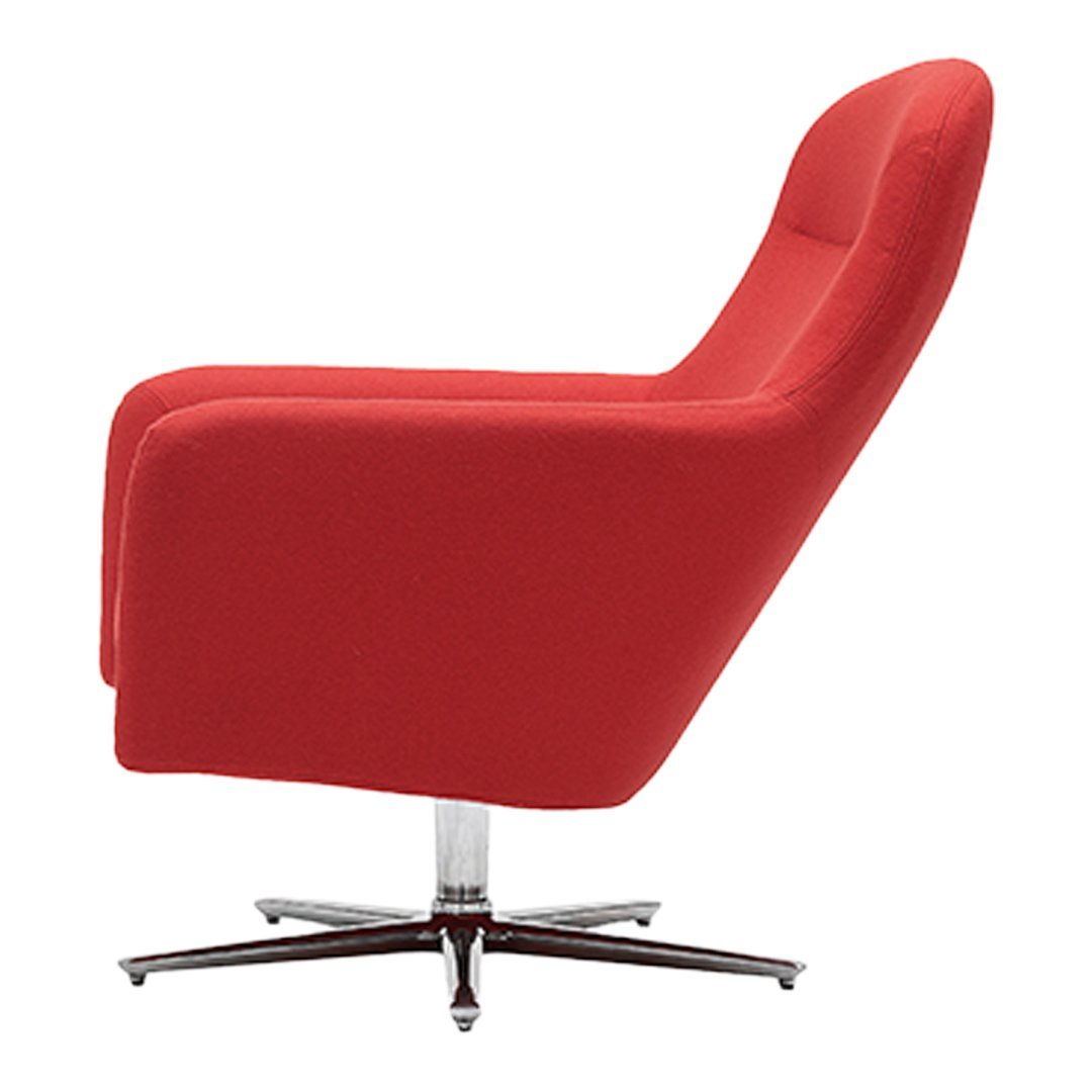Havana Low Swivel Chair - Modern Accent Chair for Living Room, Bedroom, or Office - 360-Degree Rotation for Comfortable Seating