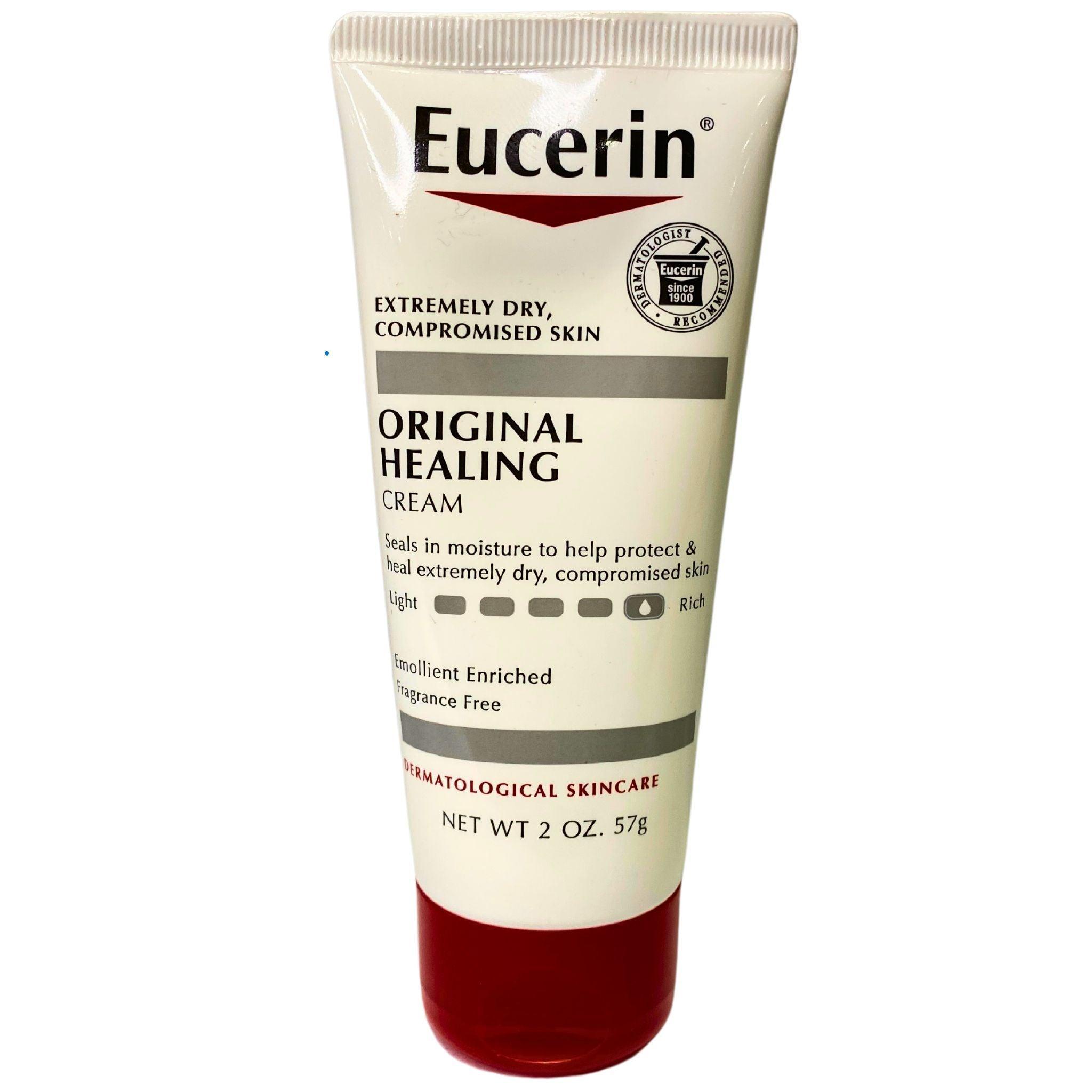 Eucerin Original Healing Cream for Extremely Dry & Compromised Skin - 2 oz (24-Pack) | Intensive Moisturizer for Cracked Hands, Feet & Elbows | Perfect for Winter Care & Eczema Relief