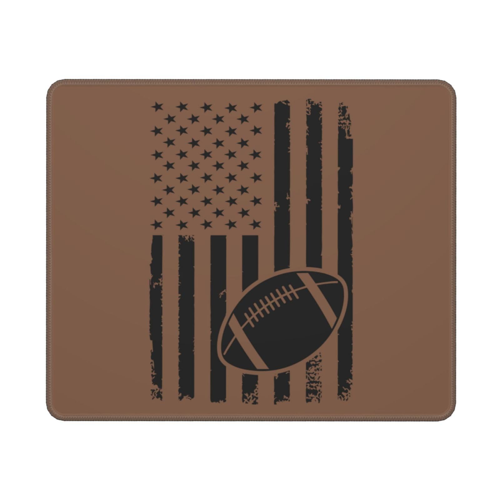 SIYTUAU USA Flag Football Mouse Pad - Waterproof, Non-Slip Rubber Gaming Mousepad (10x12 inches) for Laptop, Office & PC Gaming - Perfect for Sports Fans & Gamers