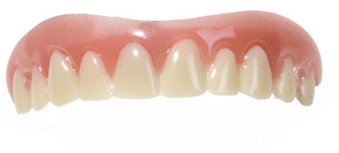 Billy-Bob Instant Smile Medium Size Cosmetic Teeth - Natural Looking False Teeth for Gaps & Missing Teeth - Perfect for Daily Wear, Photos & Social Events