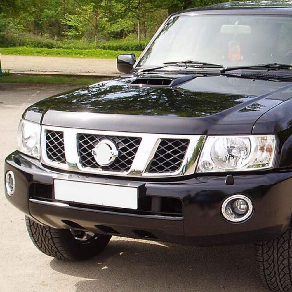 Nissan Patrol Y61 2005-2010 Fog Light Kit - 4300K Halogen Fog Lamp Assembly with Cover, Wiring Harness & Switch - Perfect for Off-Road Driving & Night Visibility